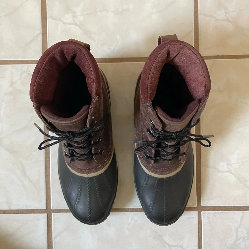SOREL Men's Cheyanne II Waterproof Insulated Winter Boot in Brown and Black